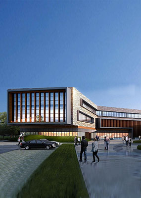 赞皇文化馆图书馆美术馆综合楼封面图